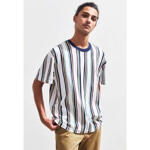 Striped Multicolor Men's Shirt urban Outfitters size small (but fits like L)